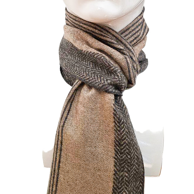 Luxury Reversible Woolen Scarf – 190 × 28 cm