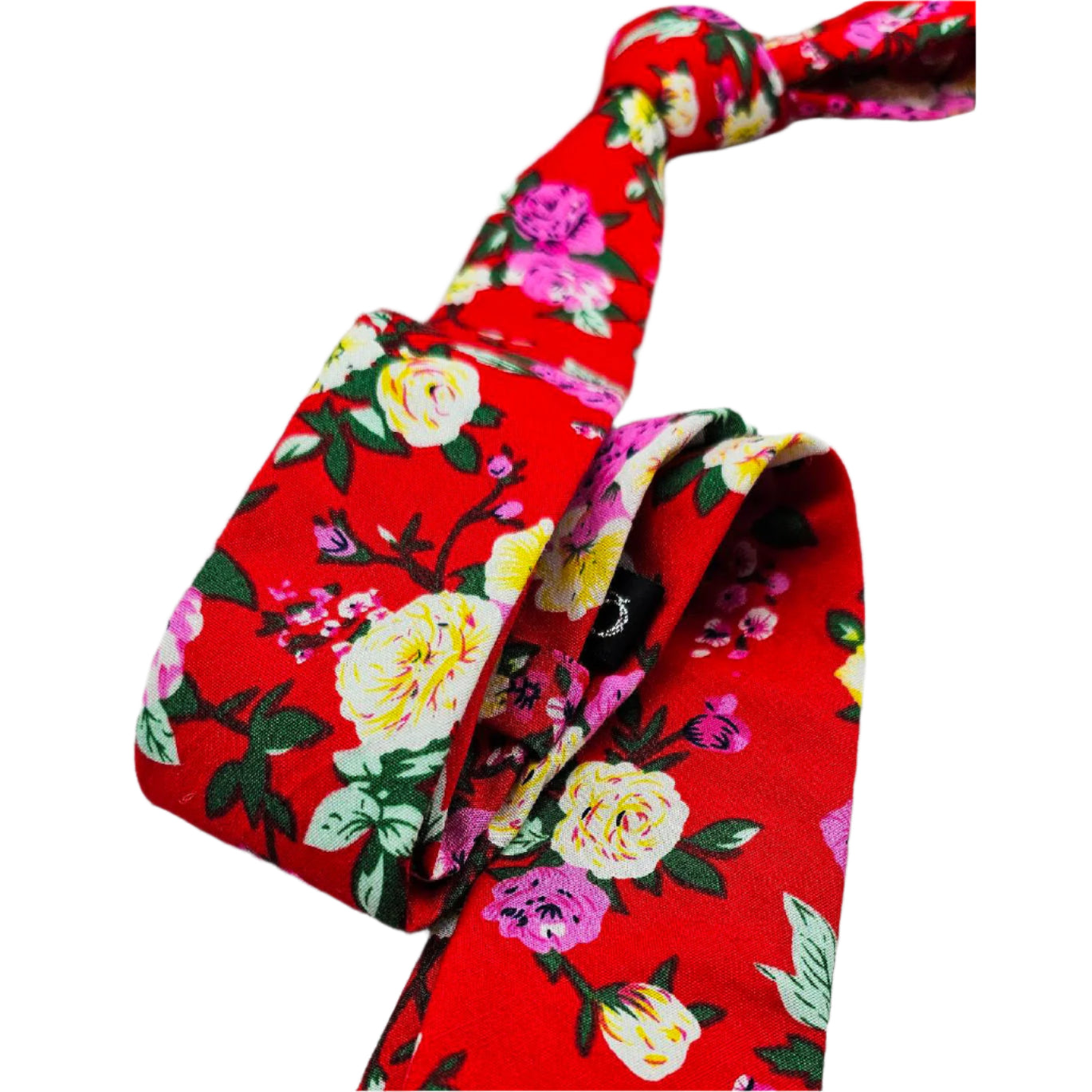 HAND MADE COTTON FLORAL TIE