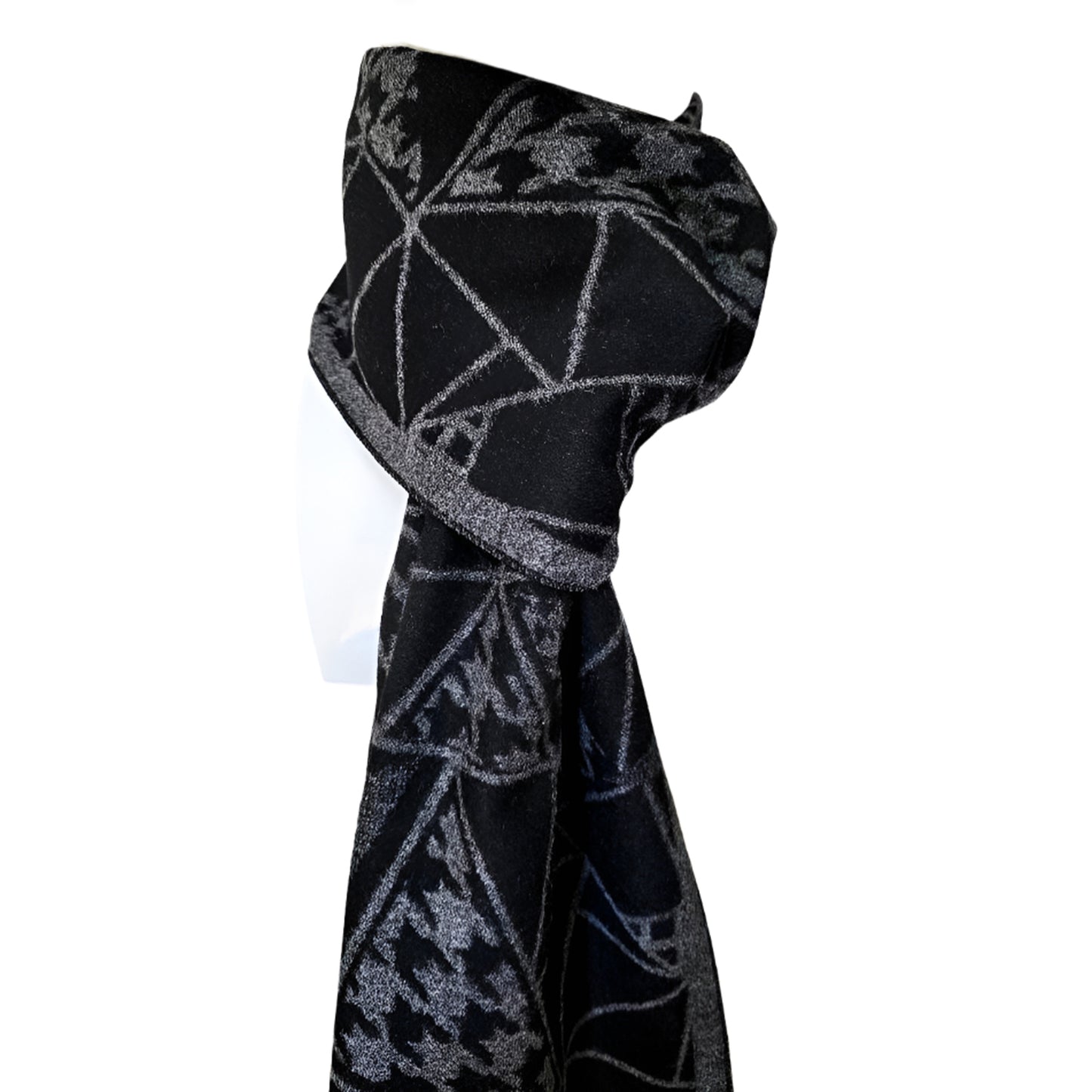 Reversible Designer Wool Scarf