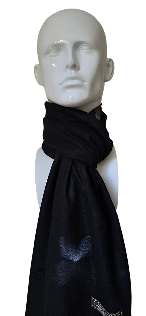 BLACK CASHMERE SCARF