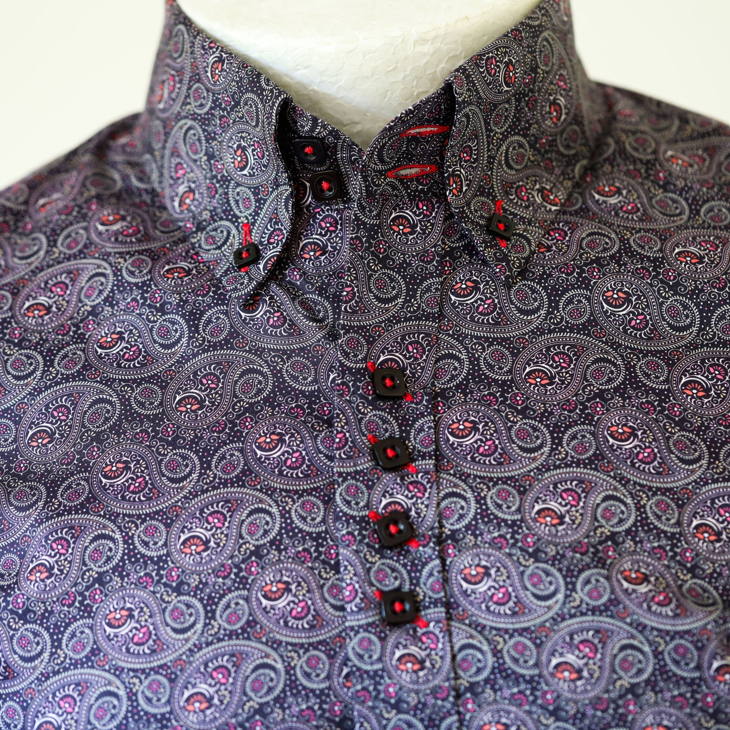 Paisley ShirtBloom Colour 60– Made to Order Super Fine Laser Printed Cotton Shirt
