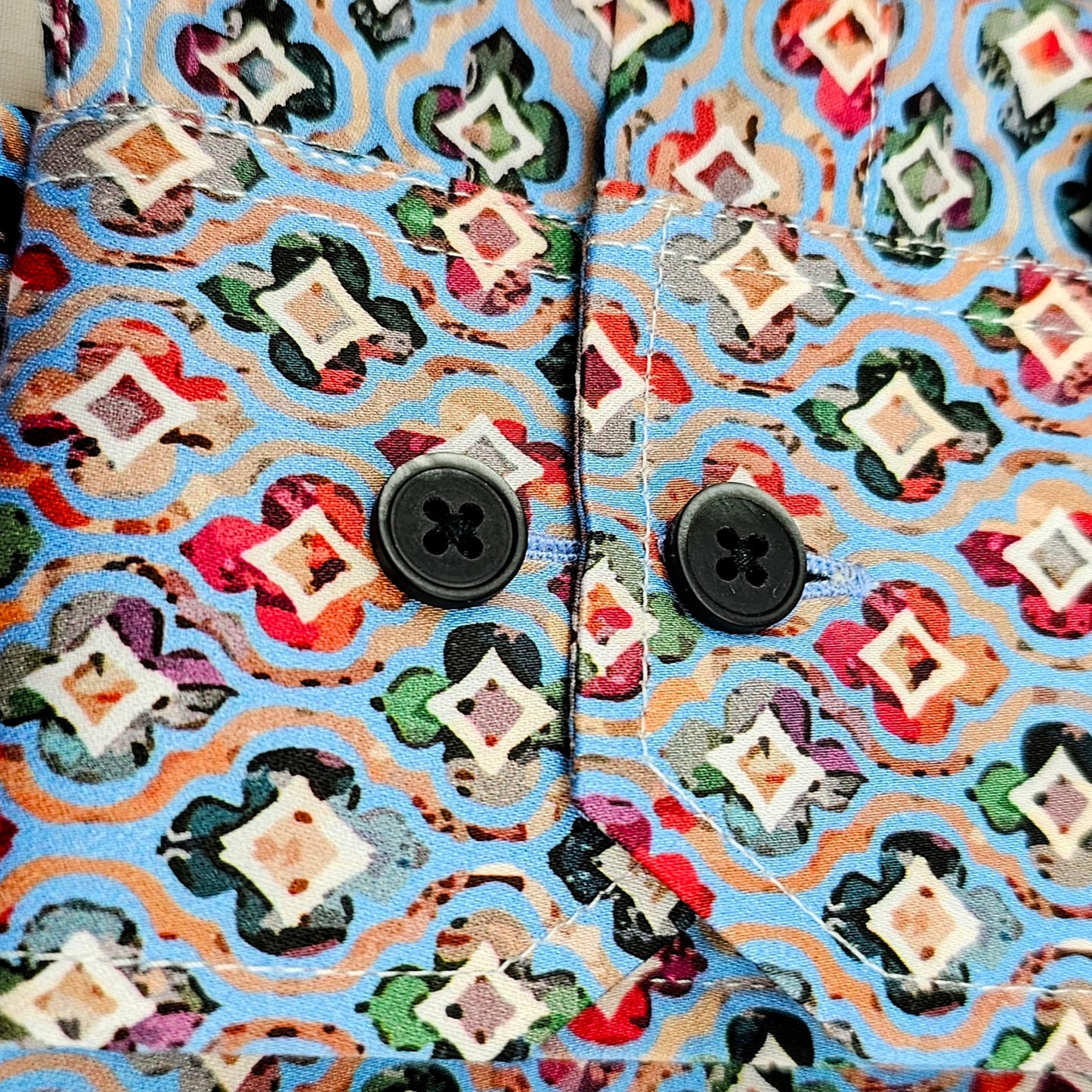 BLOOM COLOUR 107. Laser printed super fine cotton printed shirt