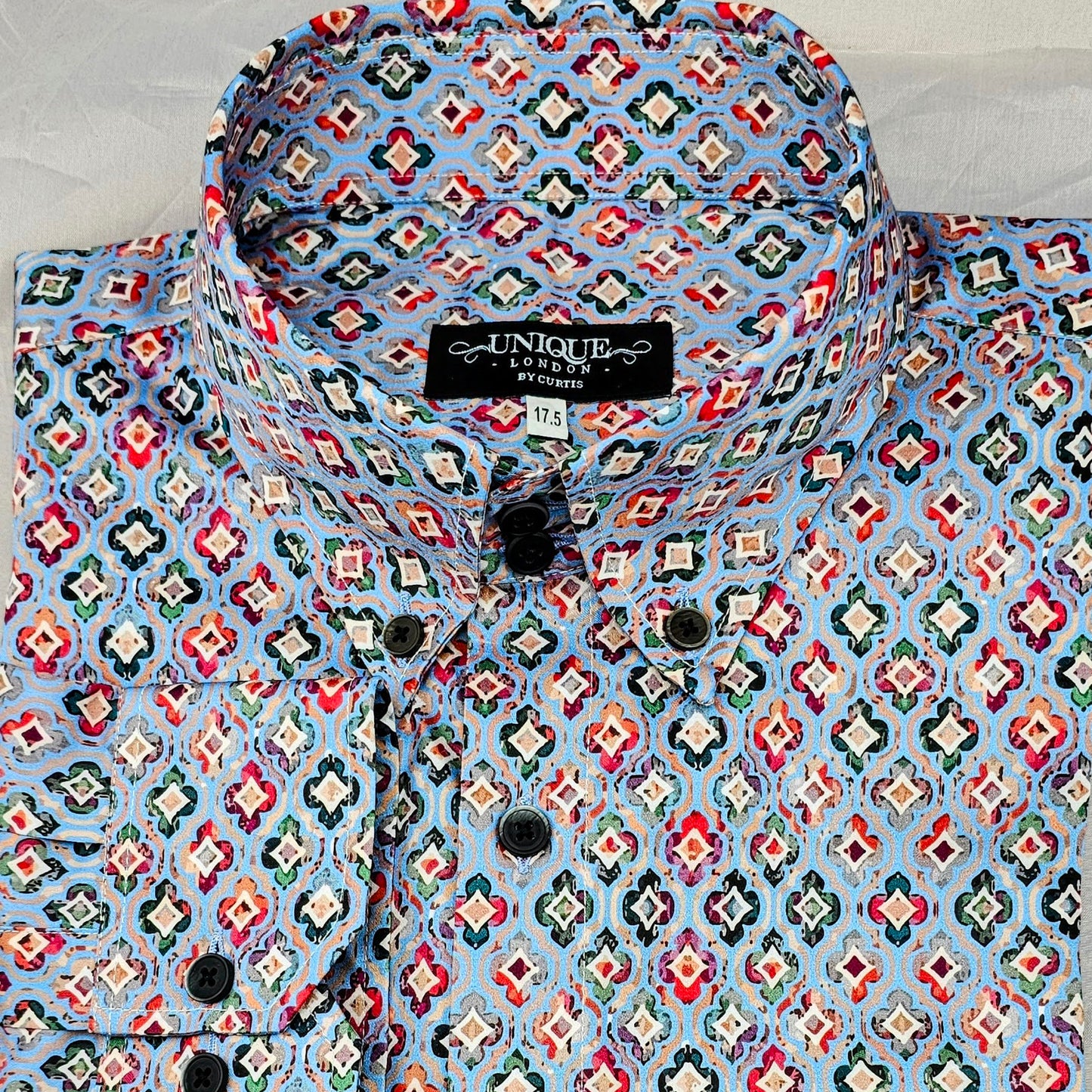 BLOOM COLOUR 107. Laser printed super fine cotton printed shirt