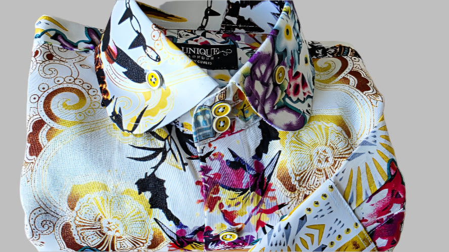 SMART CASUAL FLORAL LINEN SHIRT