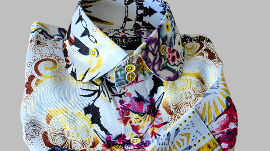 SMART CASUAL FLORAL LINEN SHIRT