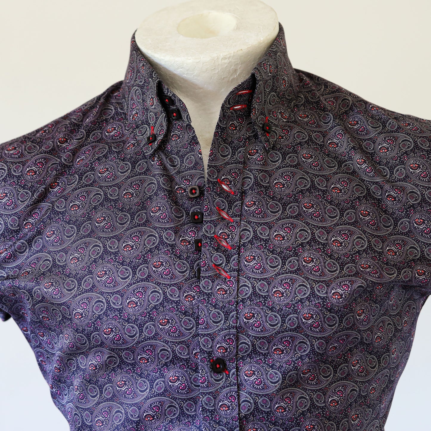 Paisley ShirtBloom Colour 60– Made to Order Super Fine Laser Printed Cotton Shirt