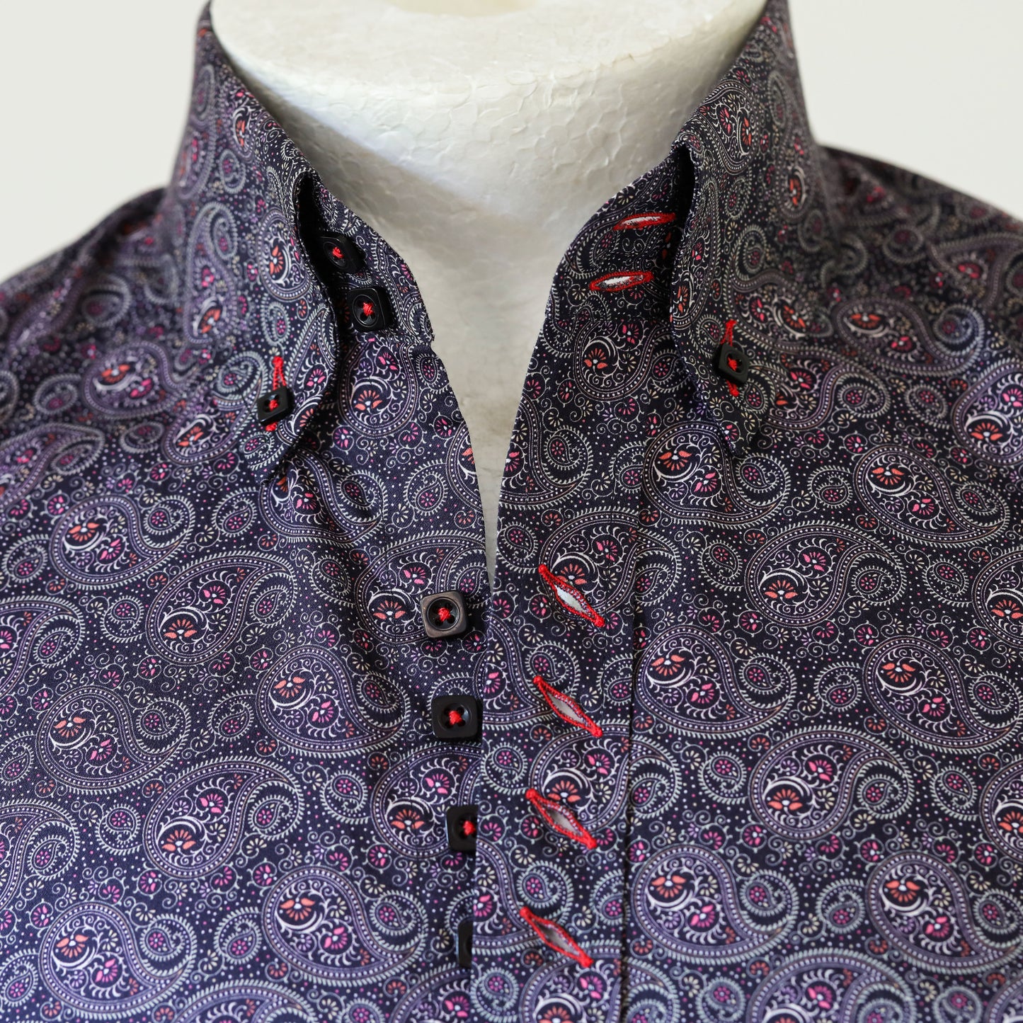 Paisley ShirtBloom Colour 60– Made to Order Super Fine Laser Printed Cotton Shirt