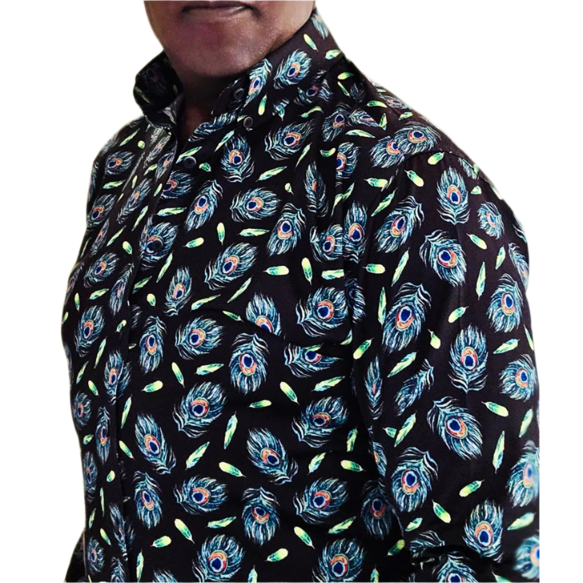 BLOOM DIGITAL PRINTED COTTON SHIRT-COLOUR 46