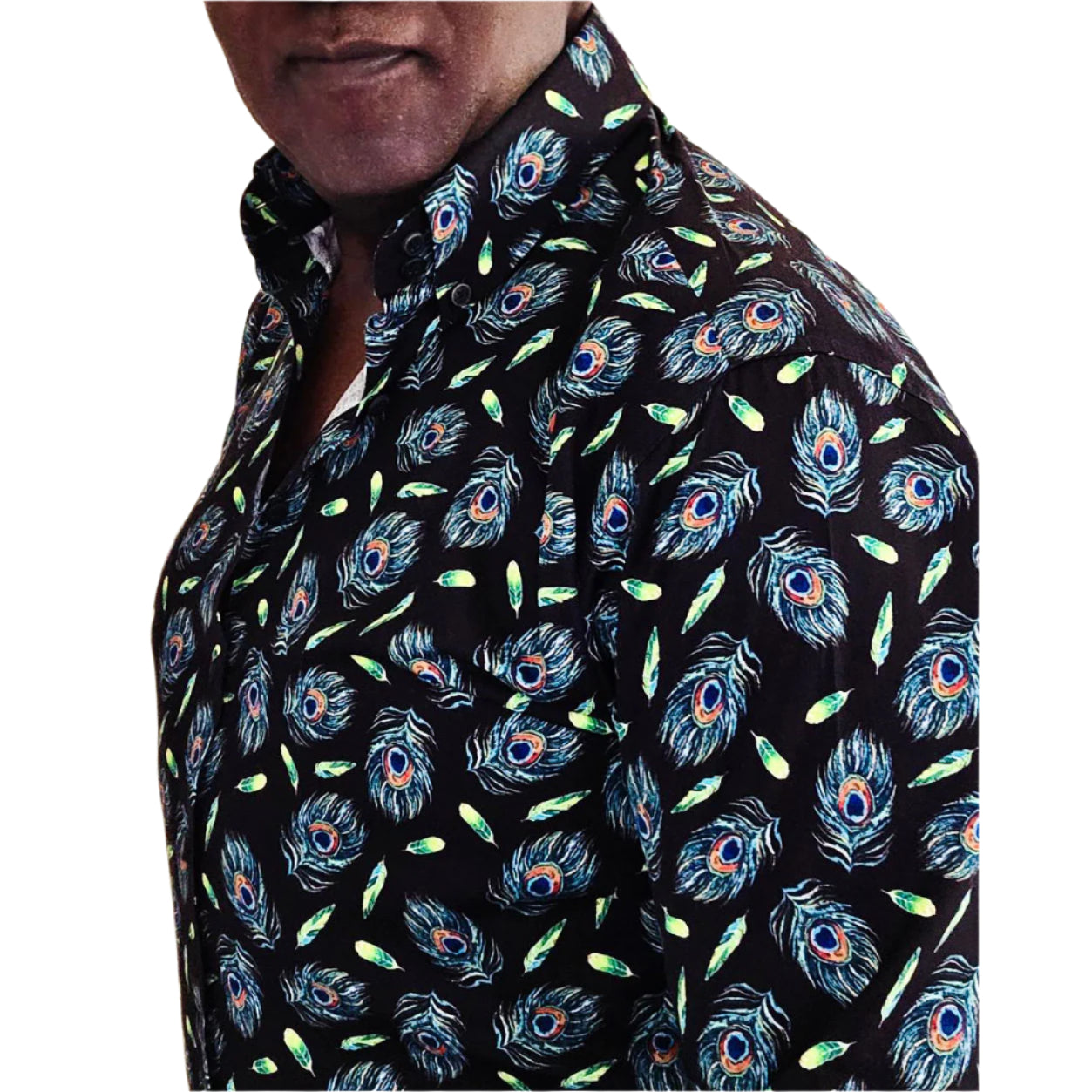 BLOOM DIGITAL PRINTED COTTON SHIRT-COLOUR 46