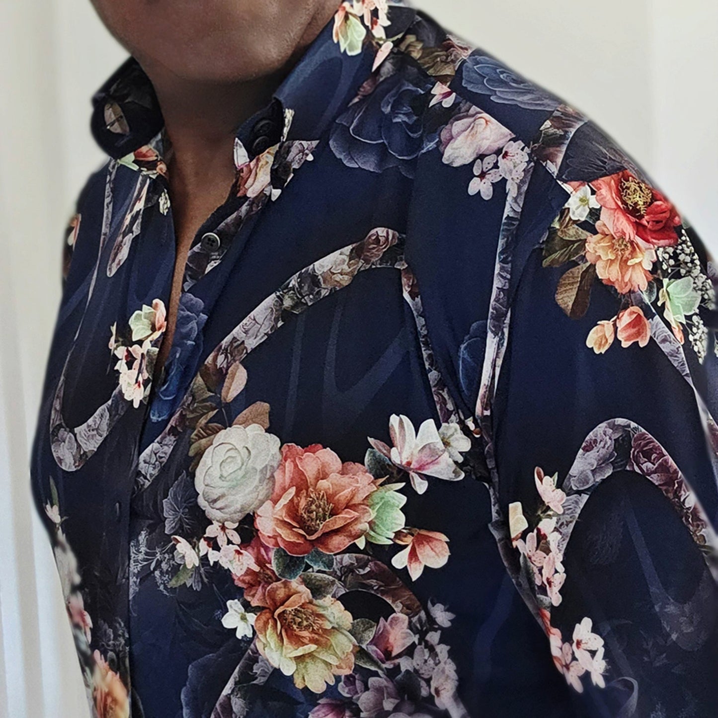 Silk print shirt