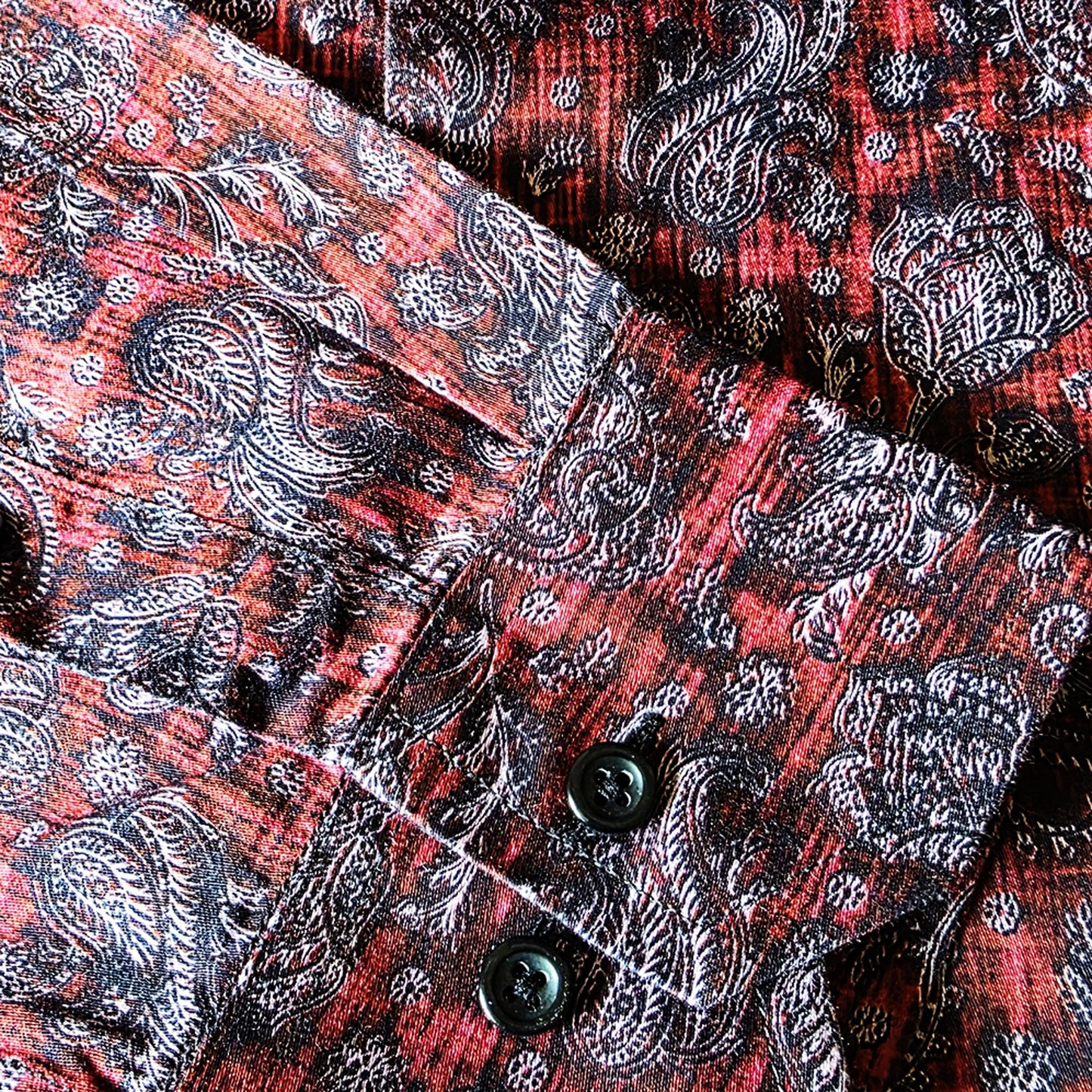 Snow berry digital print paisley super fine cotton fitted shirt - PRT 2039