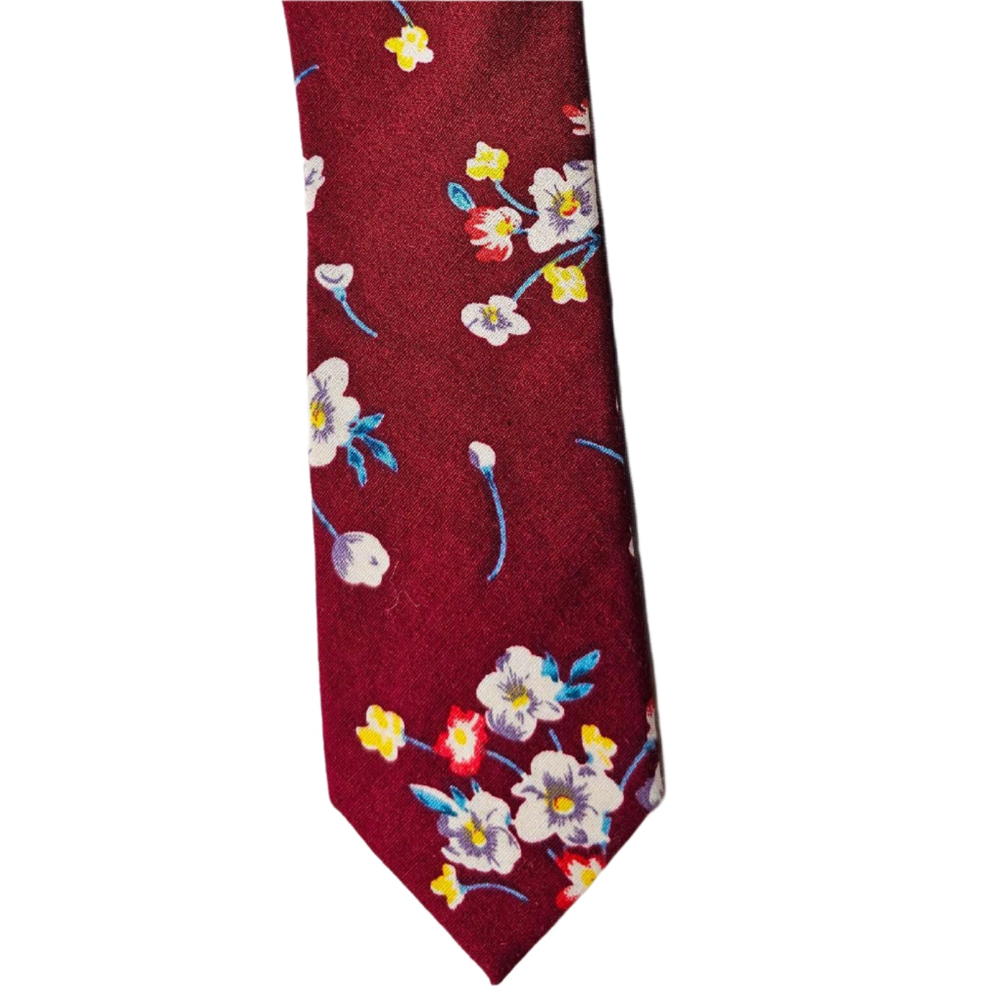 HAND MADE COTTON FLORAL TIE