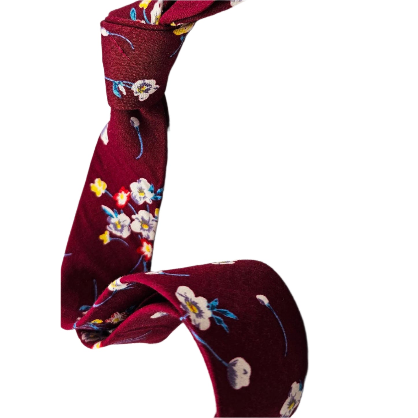 HAND MADE COTTON FLORAL TIE