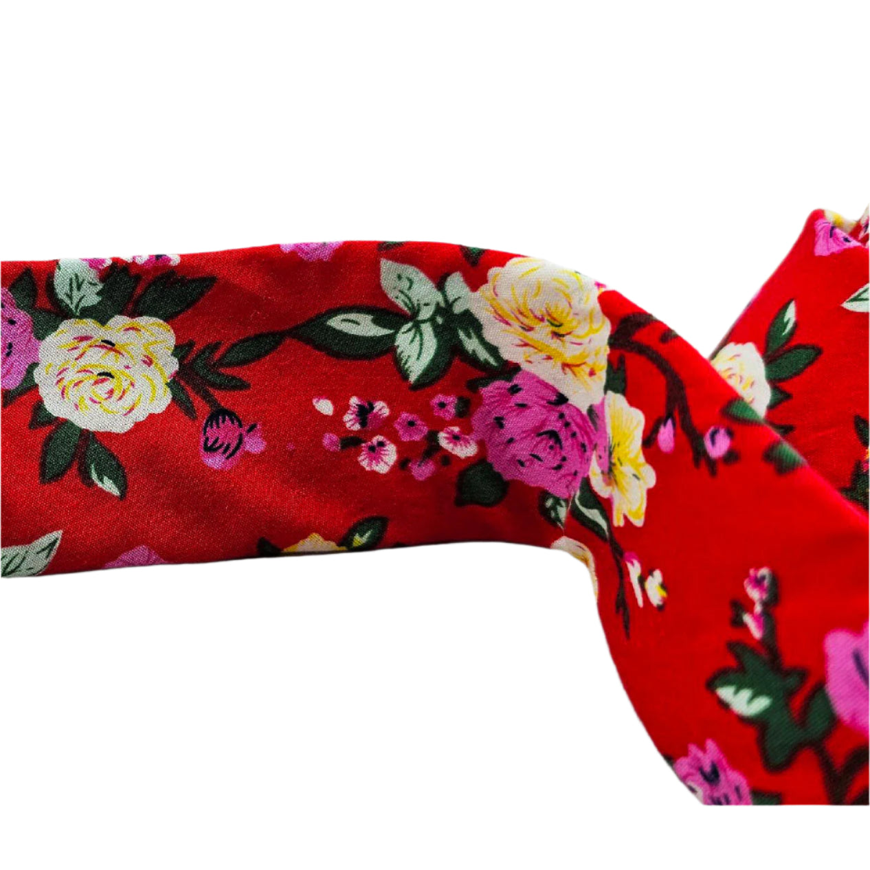 HAND MADE COTTON FLORAL TIE