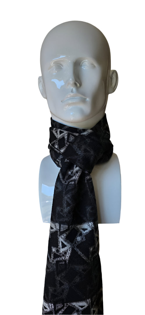 Reversible Designer Wool Scarf