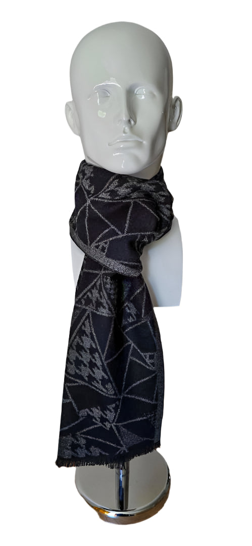 Reversible Designer Wool Scarf