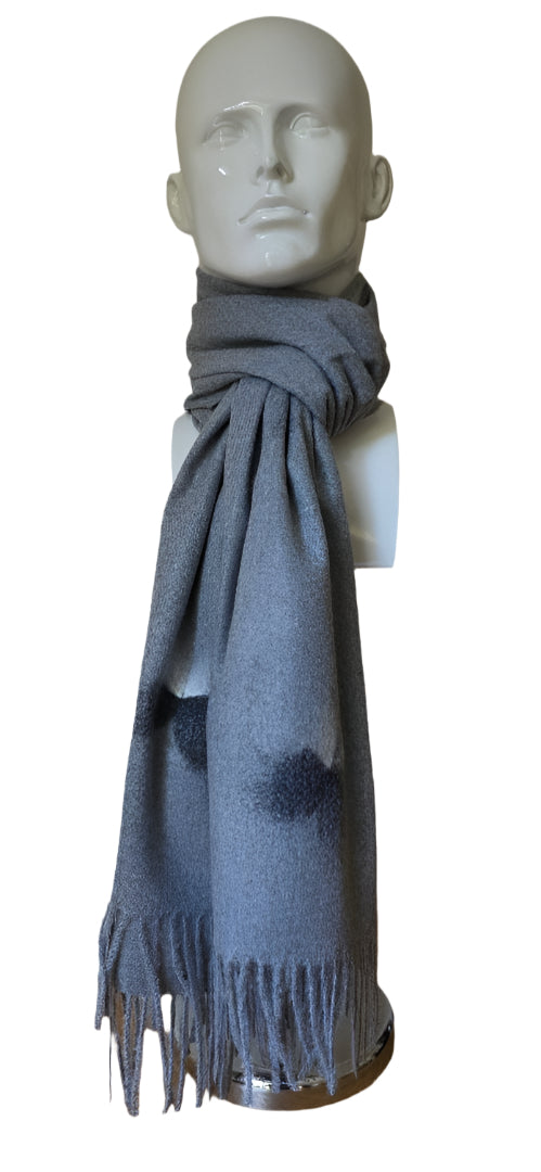 LIGHT GREY CASHMERE SCARF