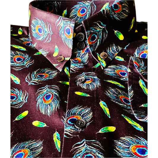 BLOOM DIGITAL PRINTED COTTON SHIRT-COLOUR 46
