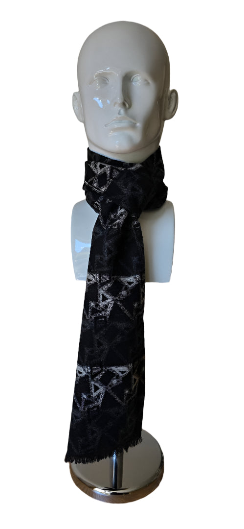 Reversible Designer Wool Scarf