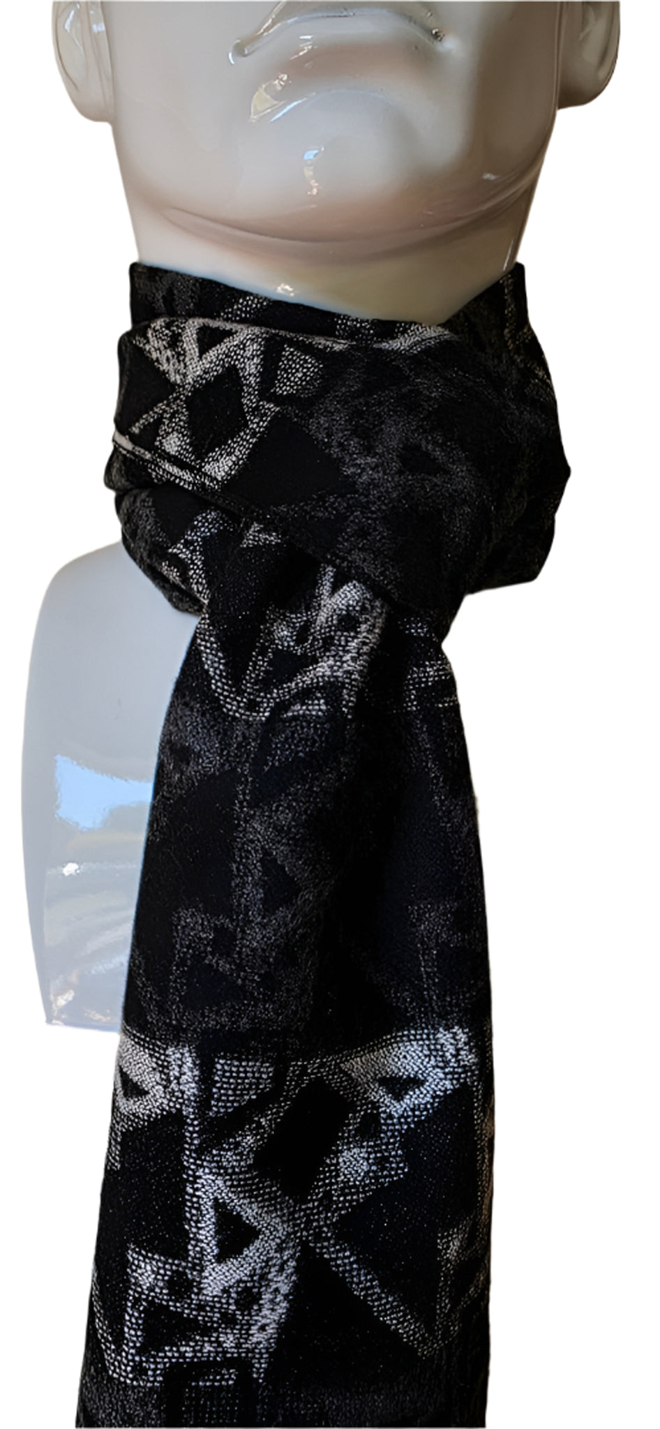 Reversible Designer Wool Scarf