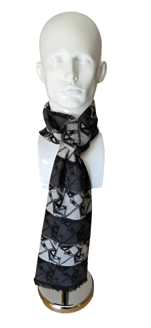 Reversible Designer Wool Scarf