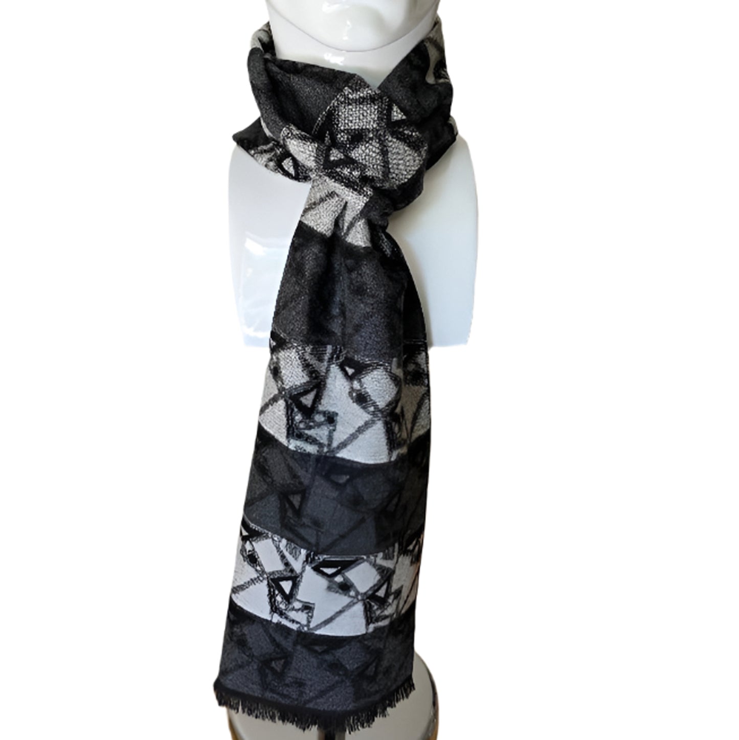 Reversible Designer Wool Scarf