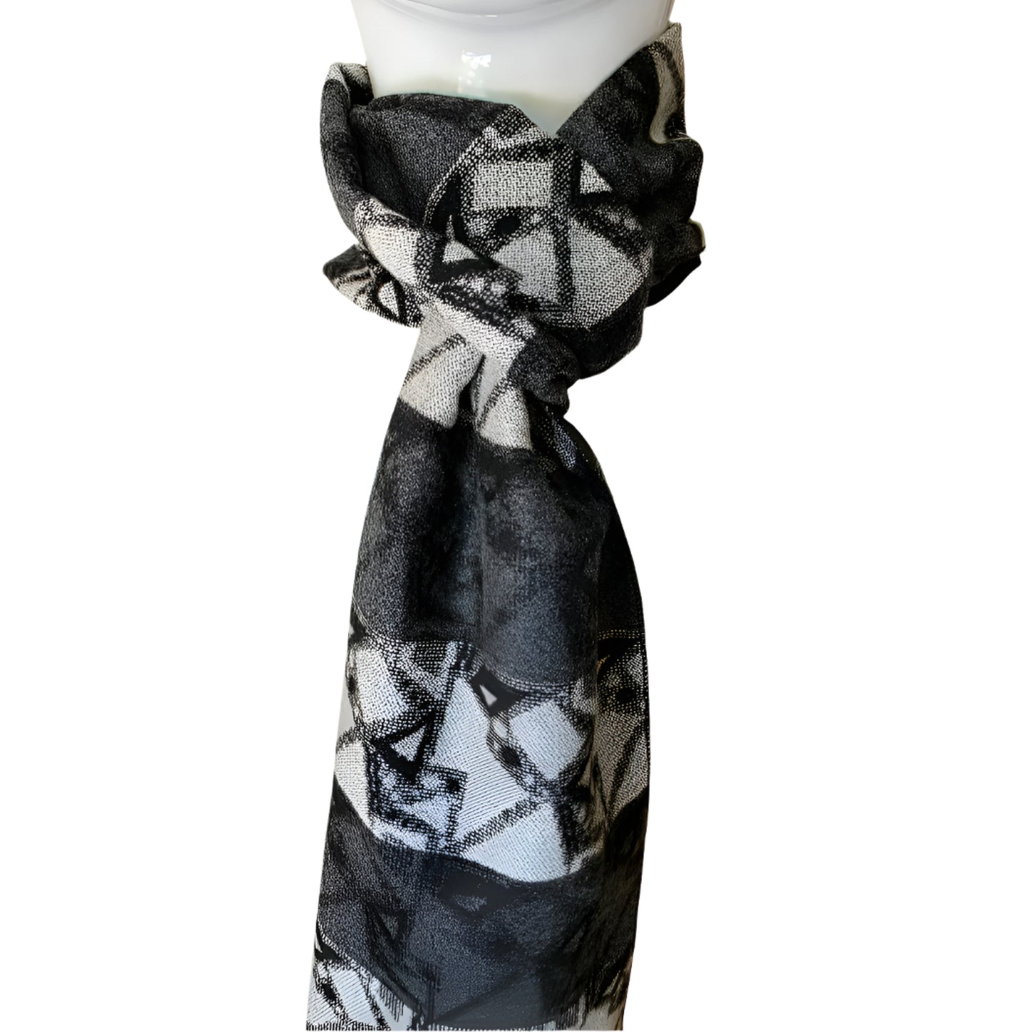 Reversible Designer Wool Scarf