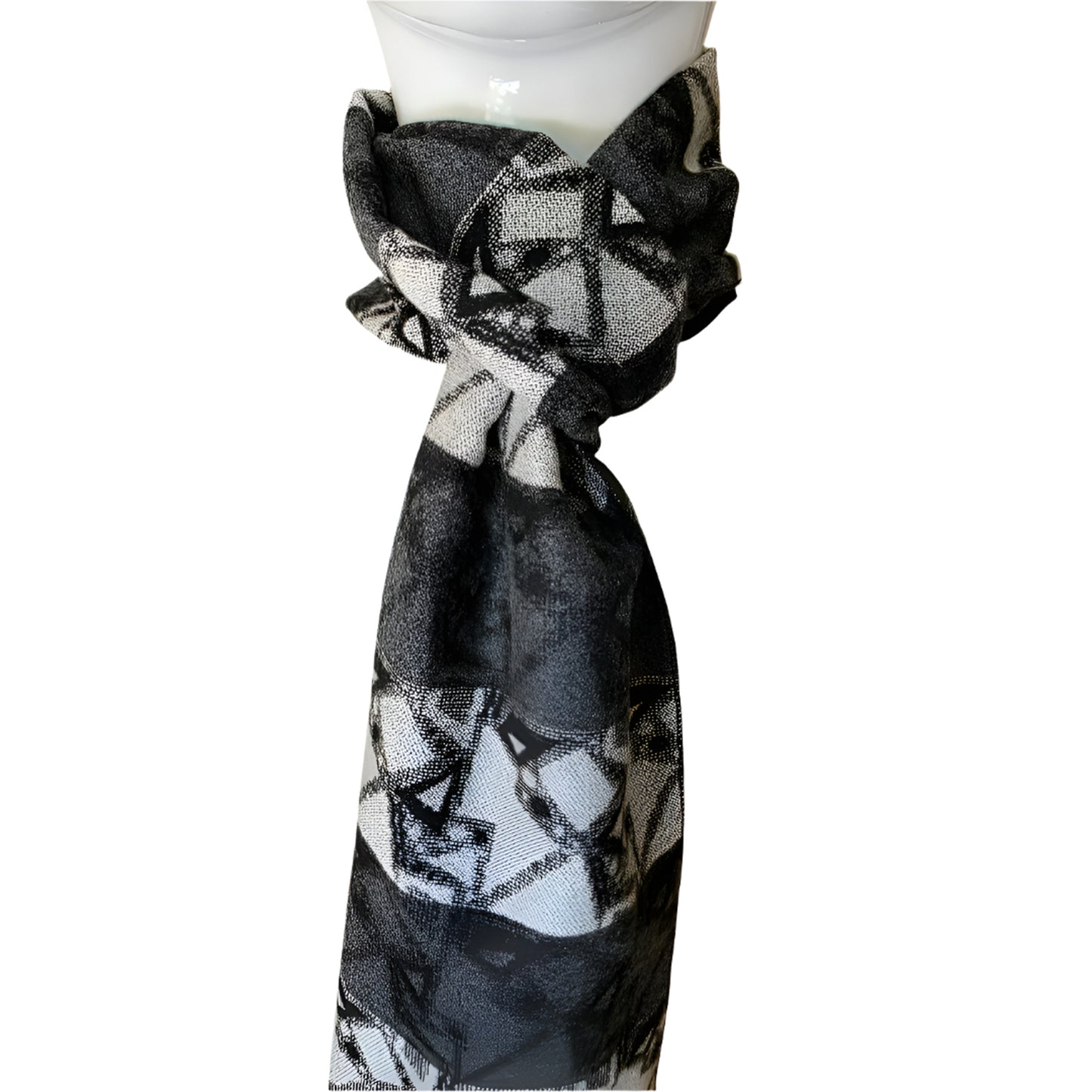 Reversible Designer Wool Scarf