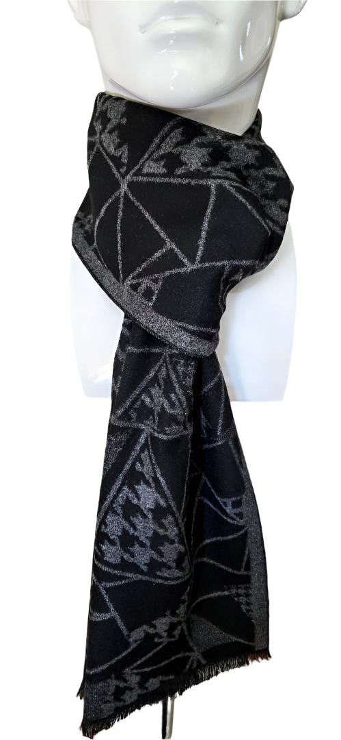 Reversible Designer Wool Scarf