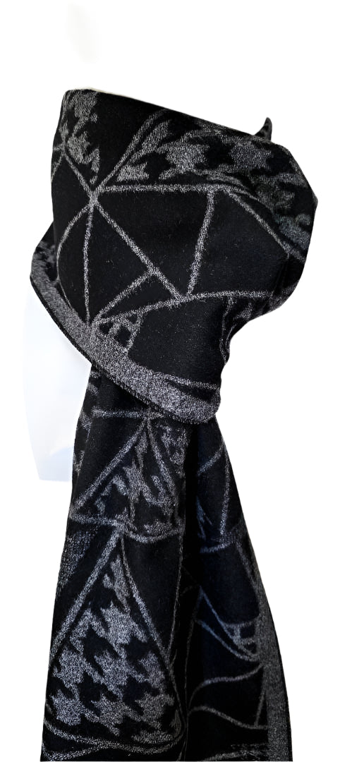 Reversible Designer Wool Scarf