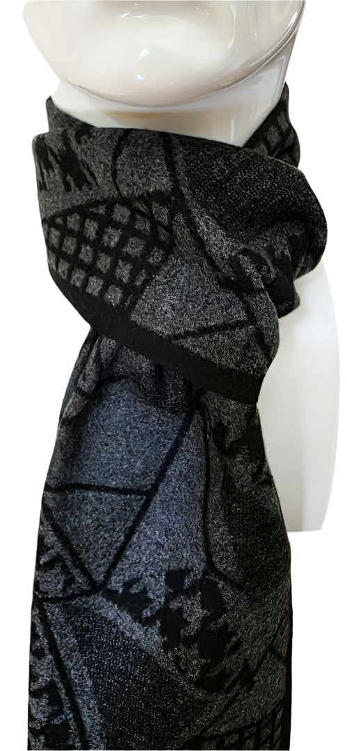 Reversible Designer Wool Scarf