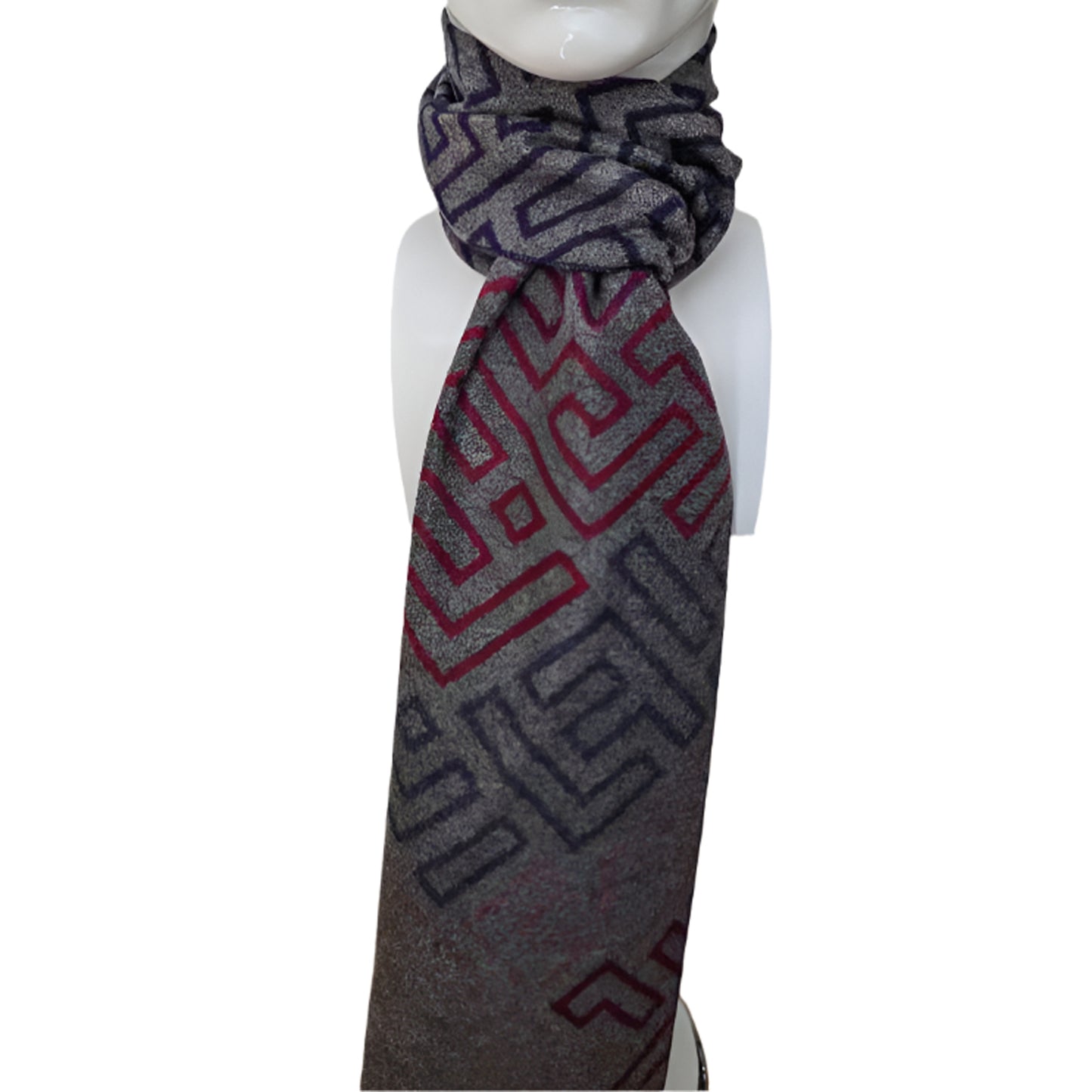 Reversible Designer Wool Scarf