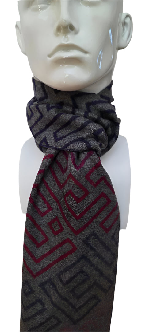 Reversible Designer Wool Scarf