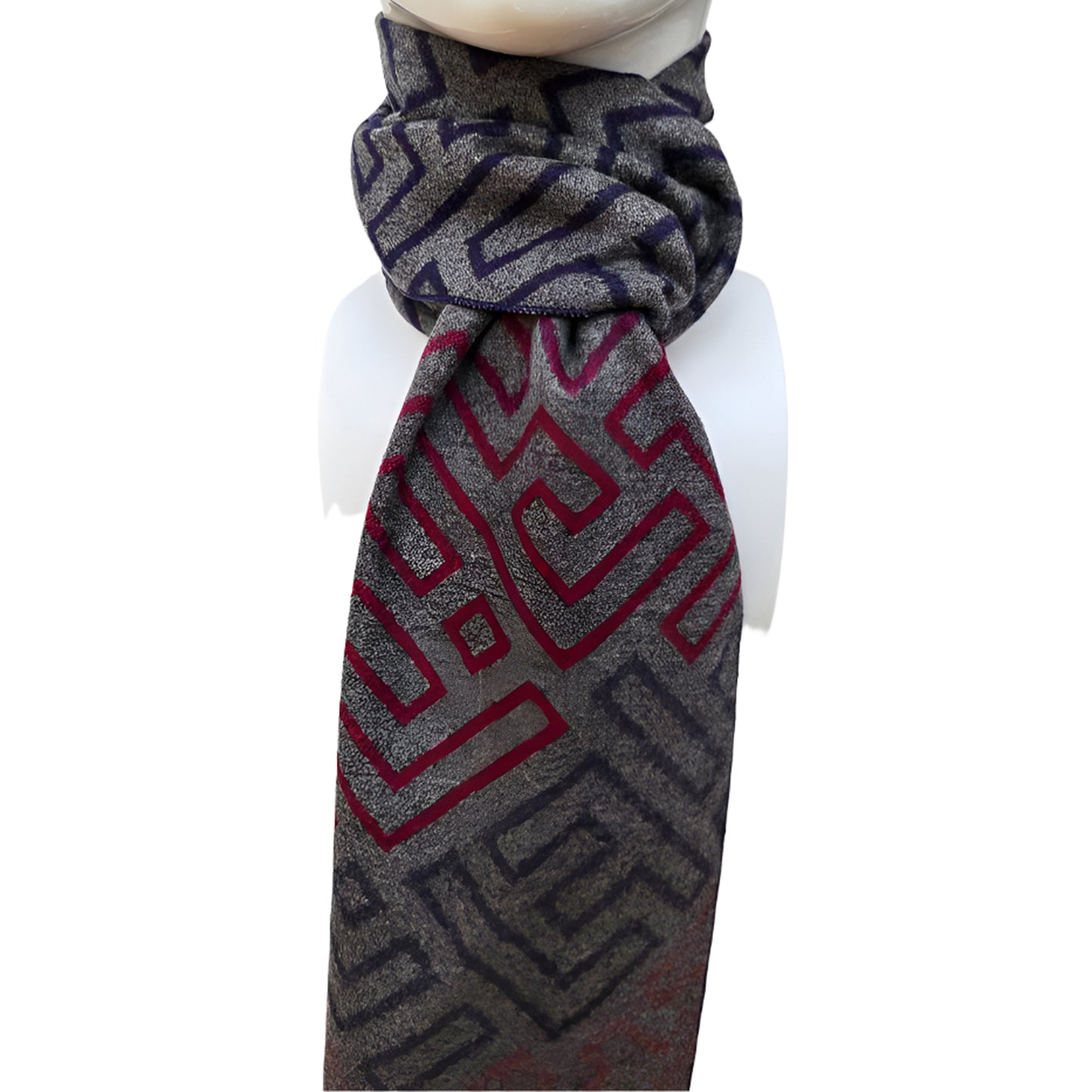 Reversible Designer Wool Scarf