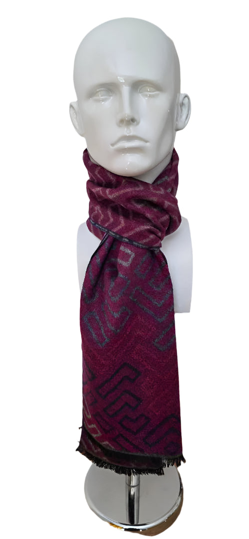 Reversible Designer Wool Scarf