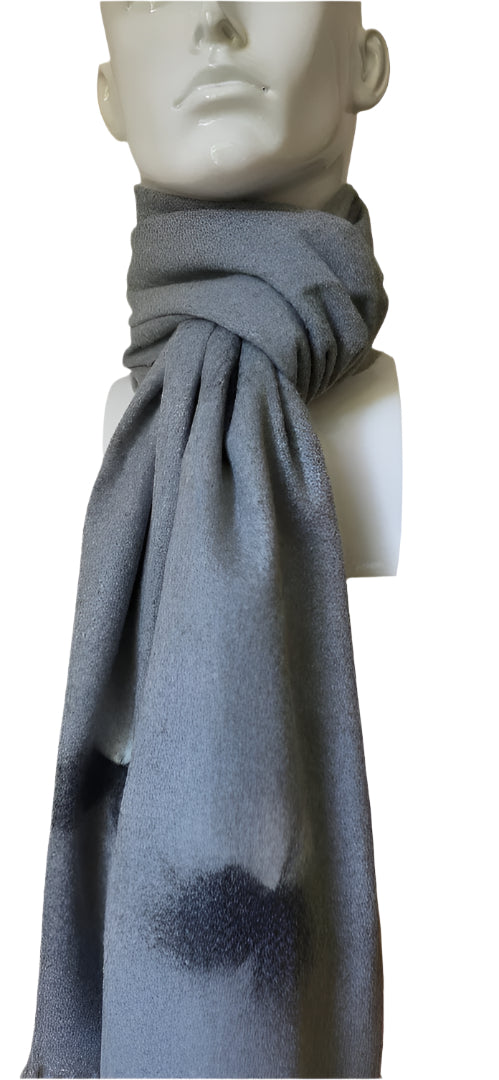 LIGHT GREY CASHMERE SCARF