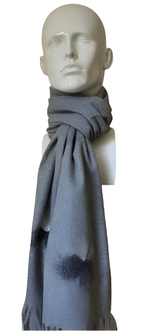 LIGHT GREY CASHMERE SCARF