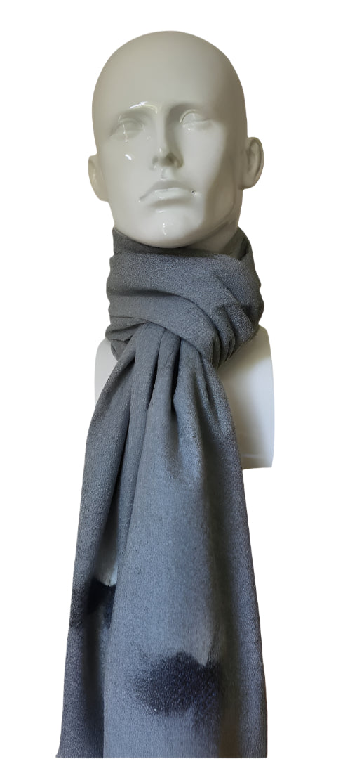 LIGHT GREY CASHMERE SCARF