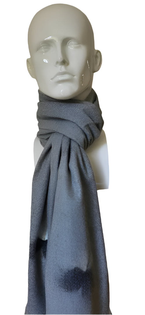 LIGHT GREY CASHMERE SCARF