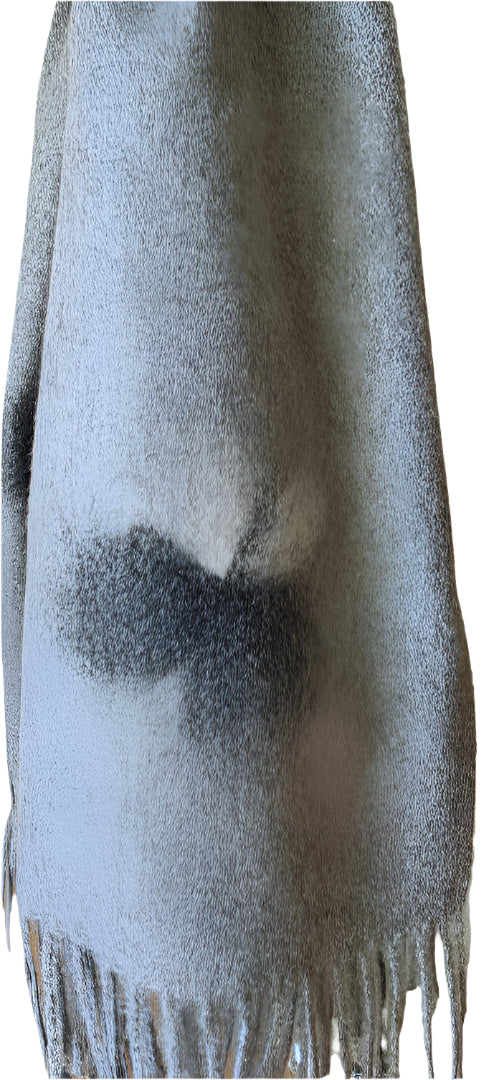 LIGHT GREY CASHMERE SCARF