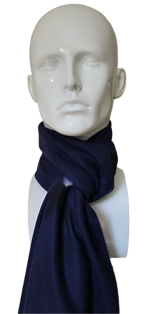NAVY BLUE CASHMERE SCARF